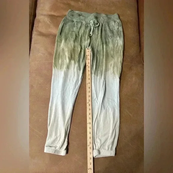 Young Fabulous and Broke Juliette Green Ombré Tie Dye Joggers Size Medium - Picture 6 of 12